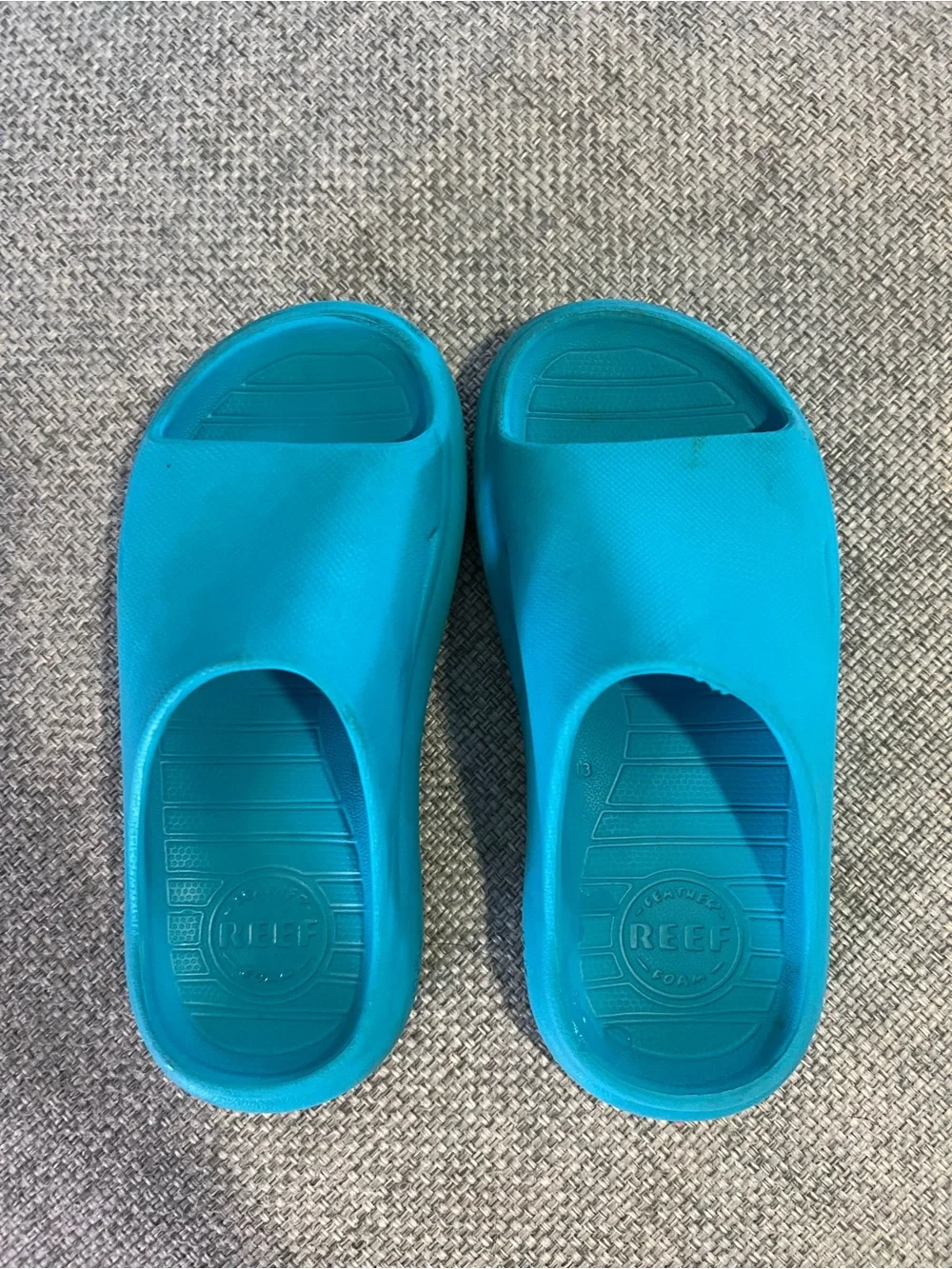 Reef Kids Rio Teal Slip-On Foam Slides